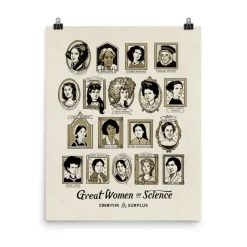 Cognitive Surplus Women of Science Poster Art Print* Wall Art