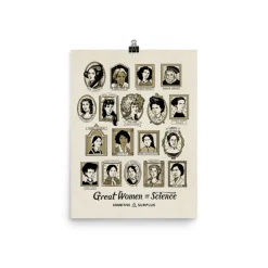 Cognitive Surplus Women of Science Poster Art Print* Wall Art