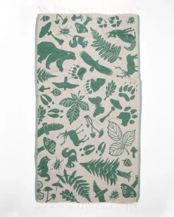 Cognitive Surplus Woodland Forest Turkish Towel* Turkish Towels | Botany