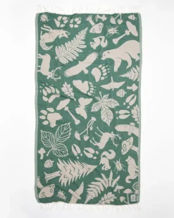 Cognitive Surplus Woodland Forest Turkish Towel* Turkish Towels | Botany